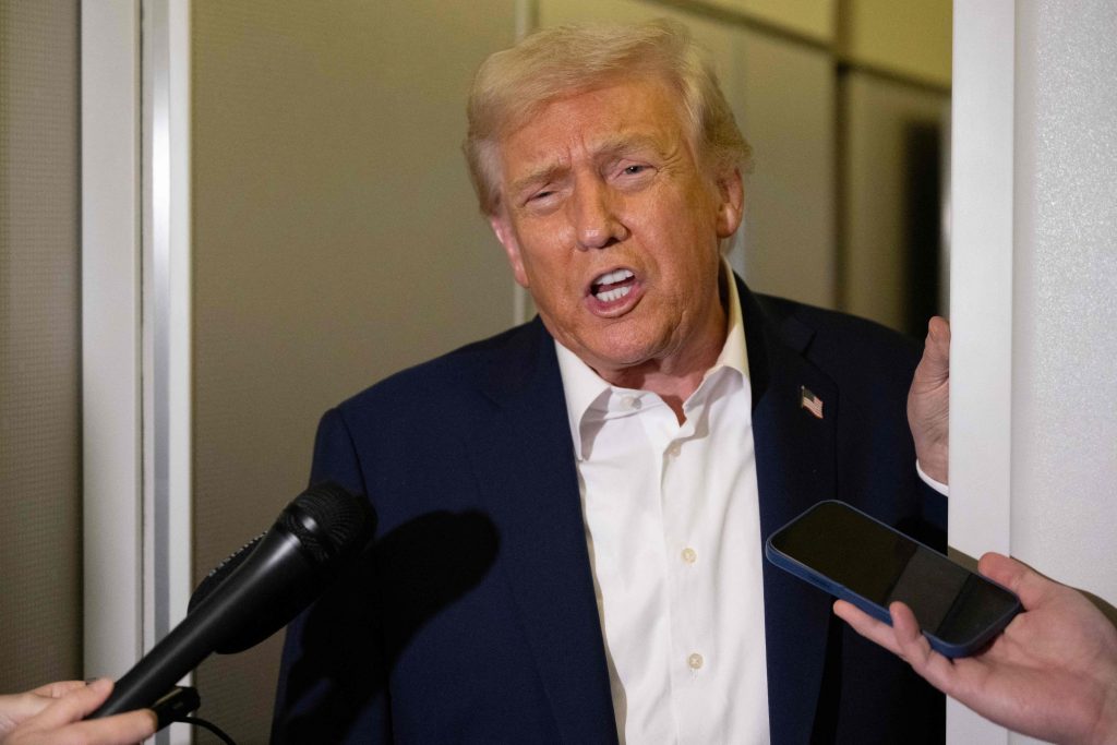 US President Donald Trump departs for a trip to Asia